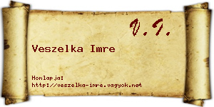 Veszelka Imre névjegykártya